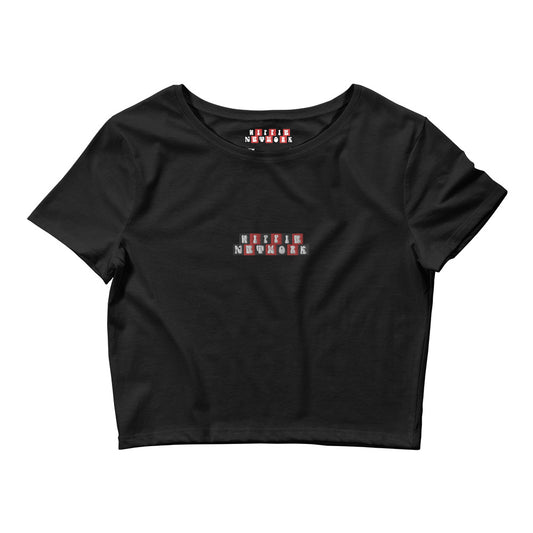 Hippie Network (Embroidered) - Women’s Crop Tee