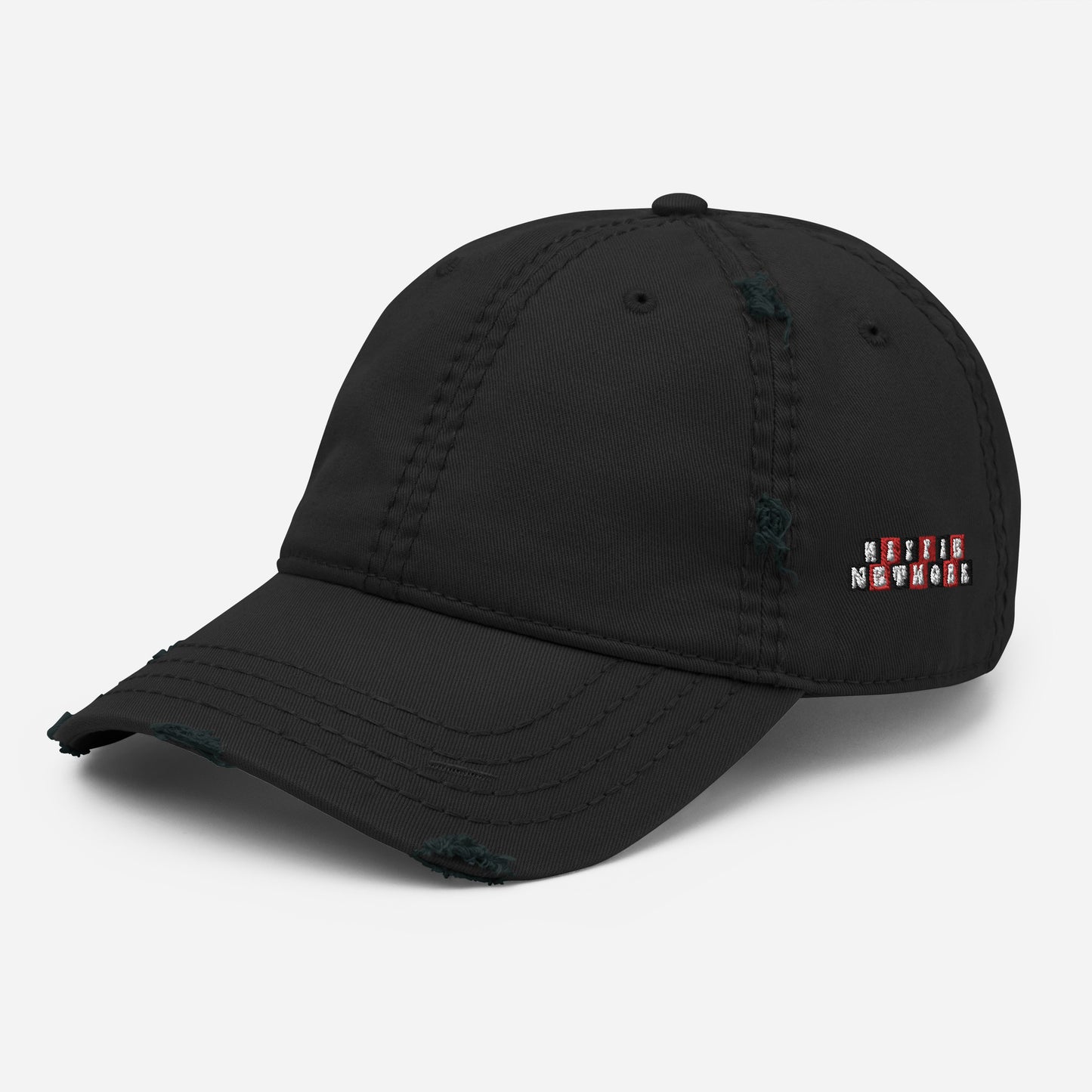 Hippie Network (Embroidered) - Distressed “Thraxed” Dad Hat