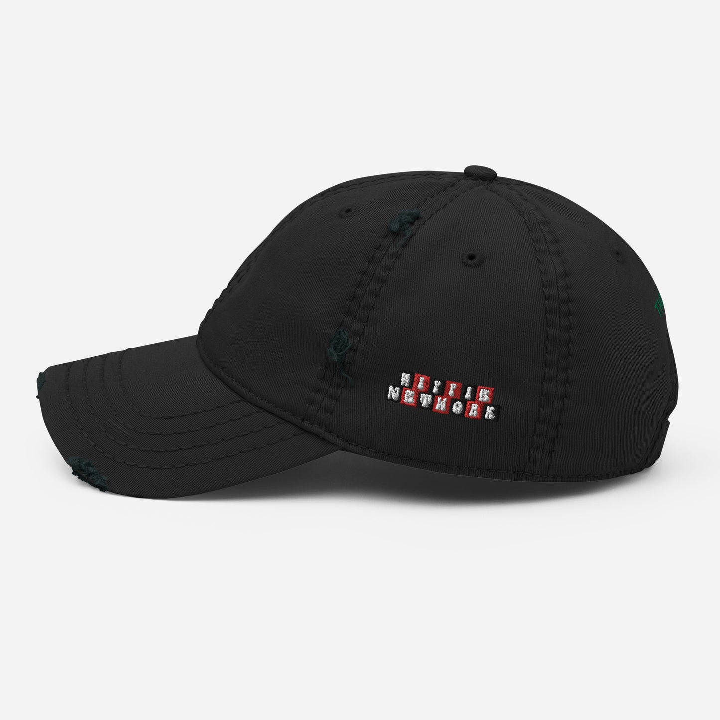 Hippie Network (Embroidered) - Distressed “Thraxed” Dad Hat