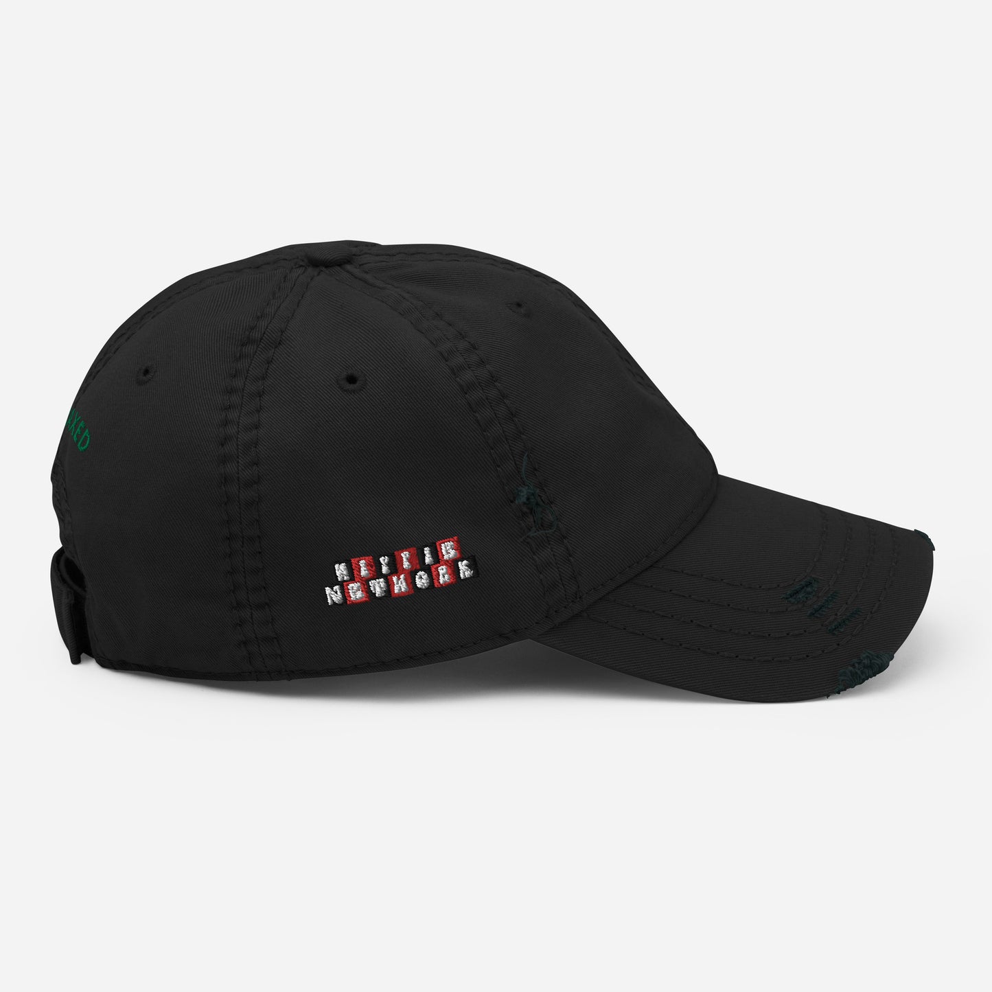 Hippie Network (Embroidered) - Distressed “Thraxed” Dad Hat