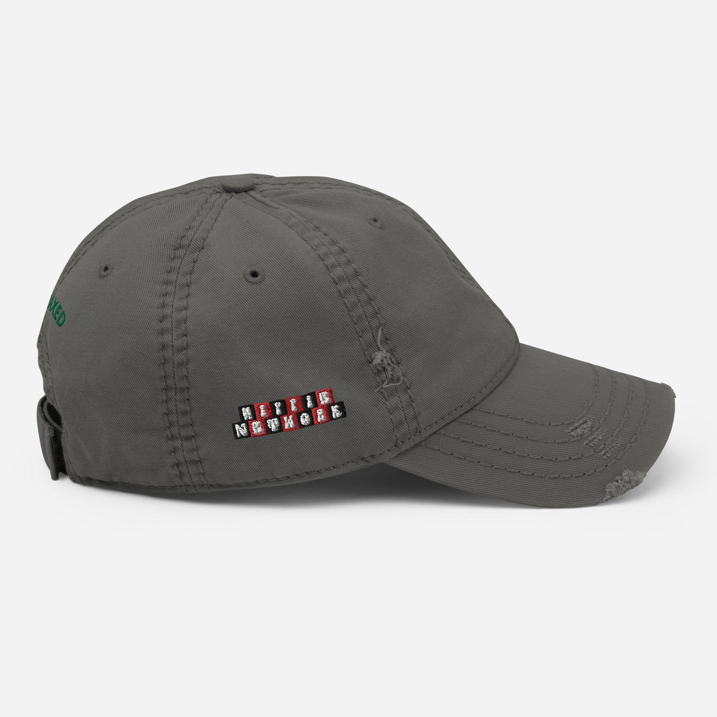 Hippie Network (Embroidered) - Distressed “Thraxed” Dad Hat