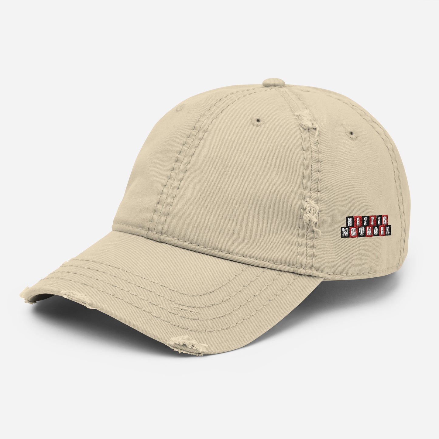 Hippie Network (Embroidered) - Distressed “Thraxed” Dad Hat