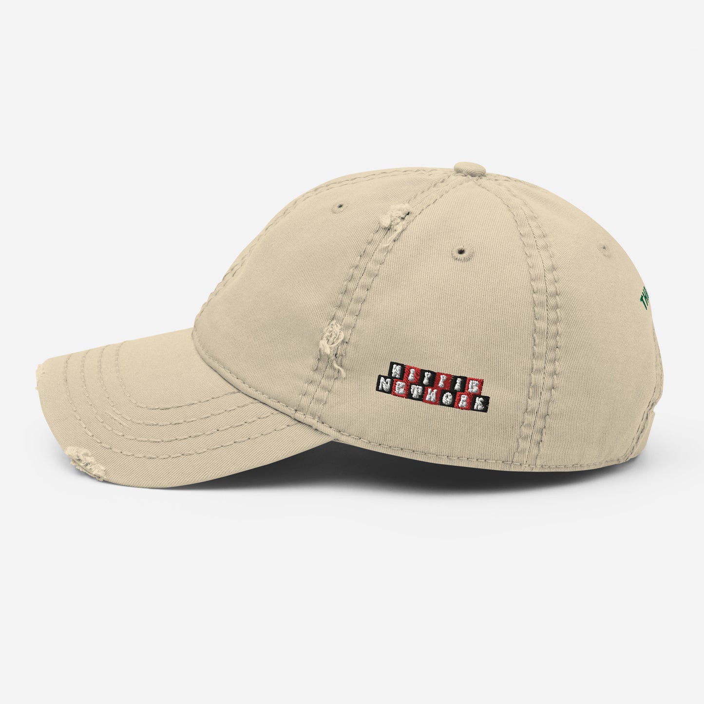 Hippie Network (Embroidered) - Distressed “Thraxed” Dad Hat