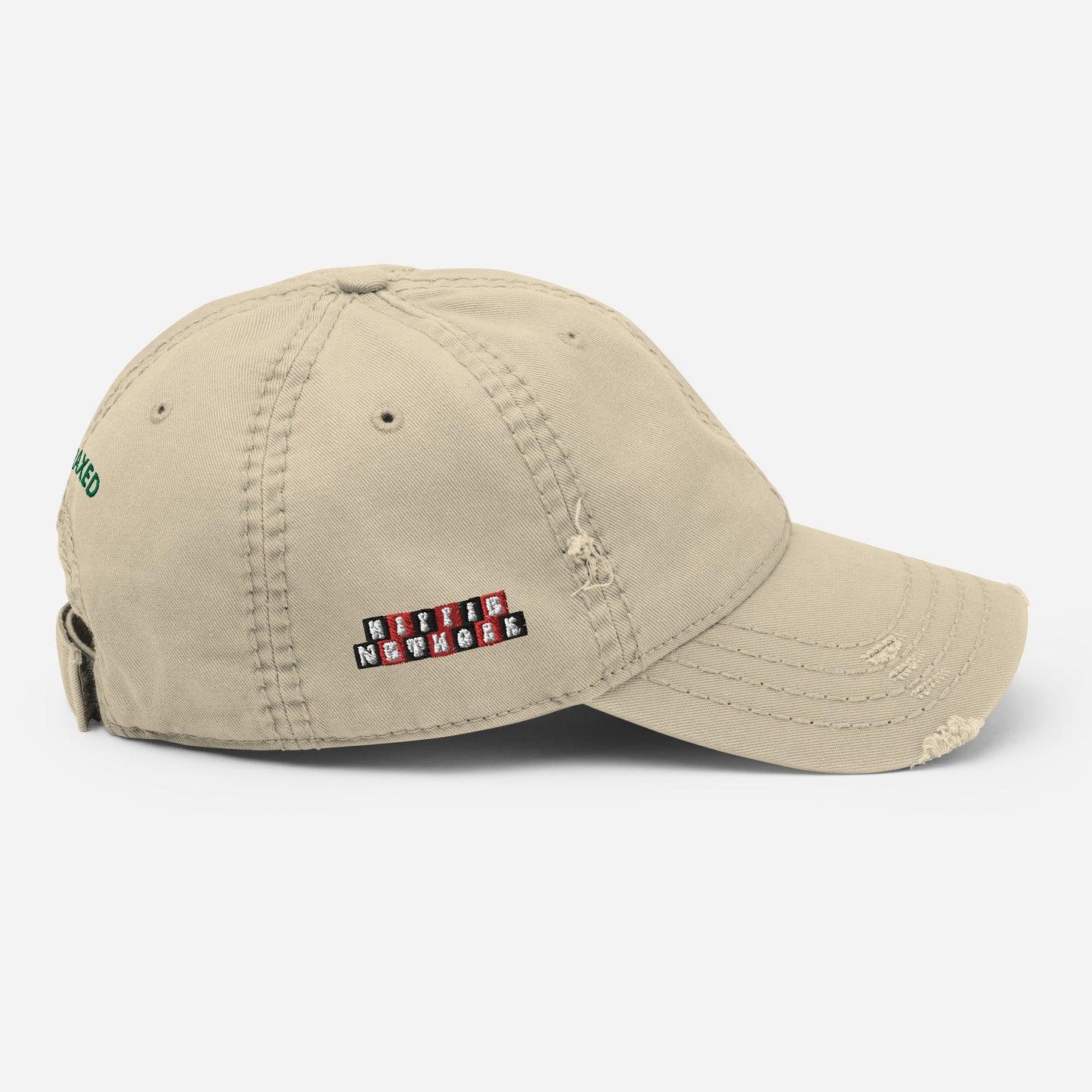 Hippie Network (Embroidered) - Distressed “Thraxed” Dad Hat