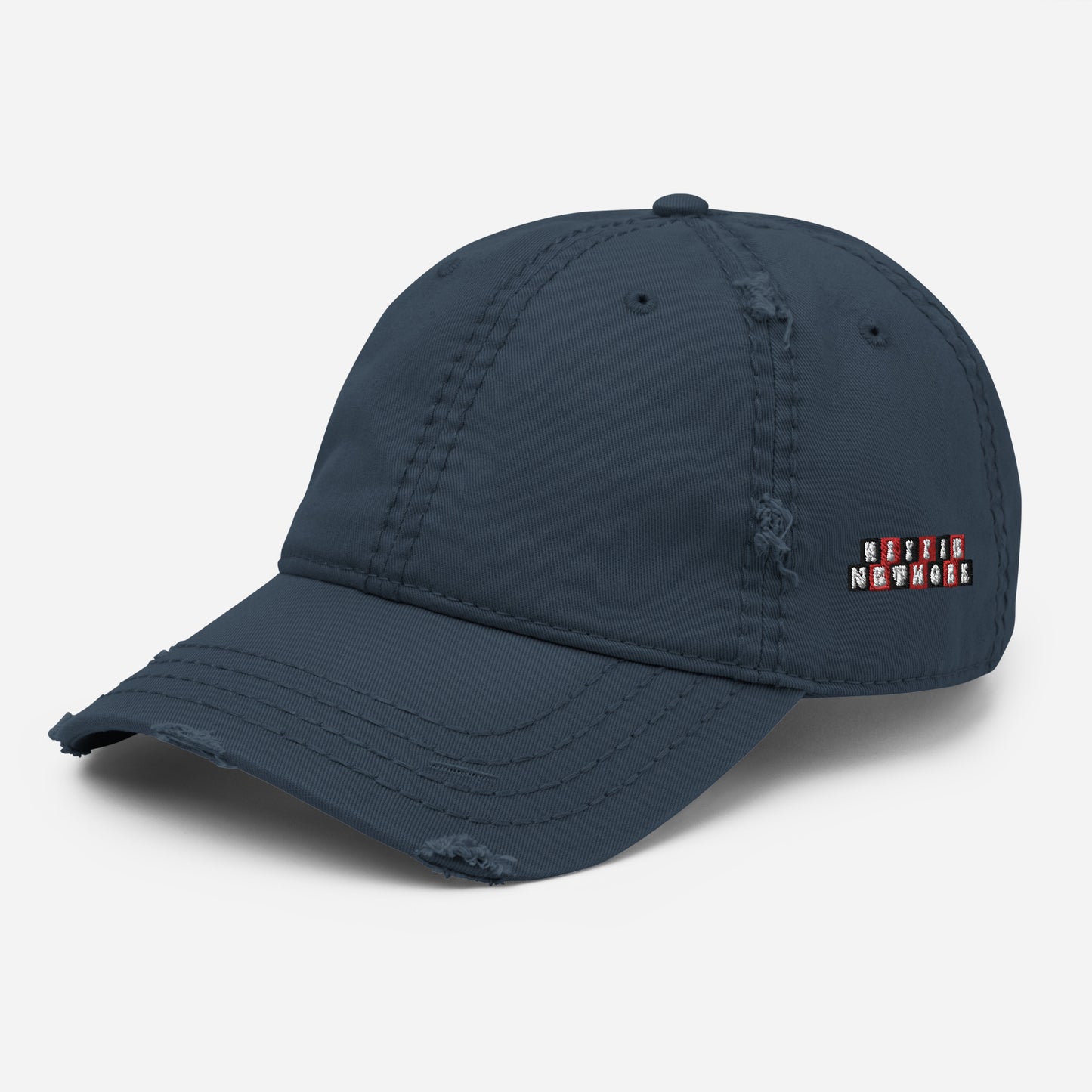 Hippie Network (Embroidered) - Distressed “Thraxed” Dad Hat